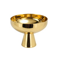 Metal Pedestal Bowl Elegant Ice Cream Bowl Polished Ice Cream Cup Reflective for Hosts