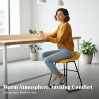 Nordic Lowlow-profile Metal Frame Stool Light Luxury Counter Chair Modern Design Seating Furniture Sturdy Construction for homeowners, Restaurant Owners, Interior Designers, Bar, Cafe, Coffee Shop, Kitchen Island