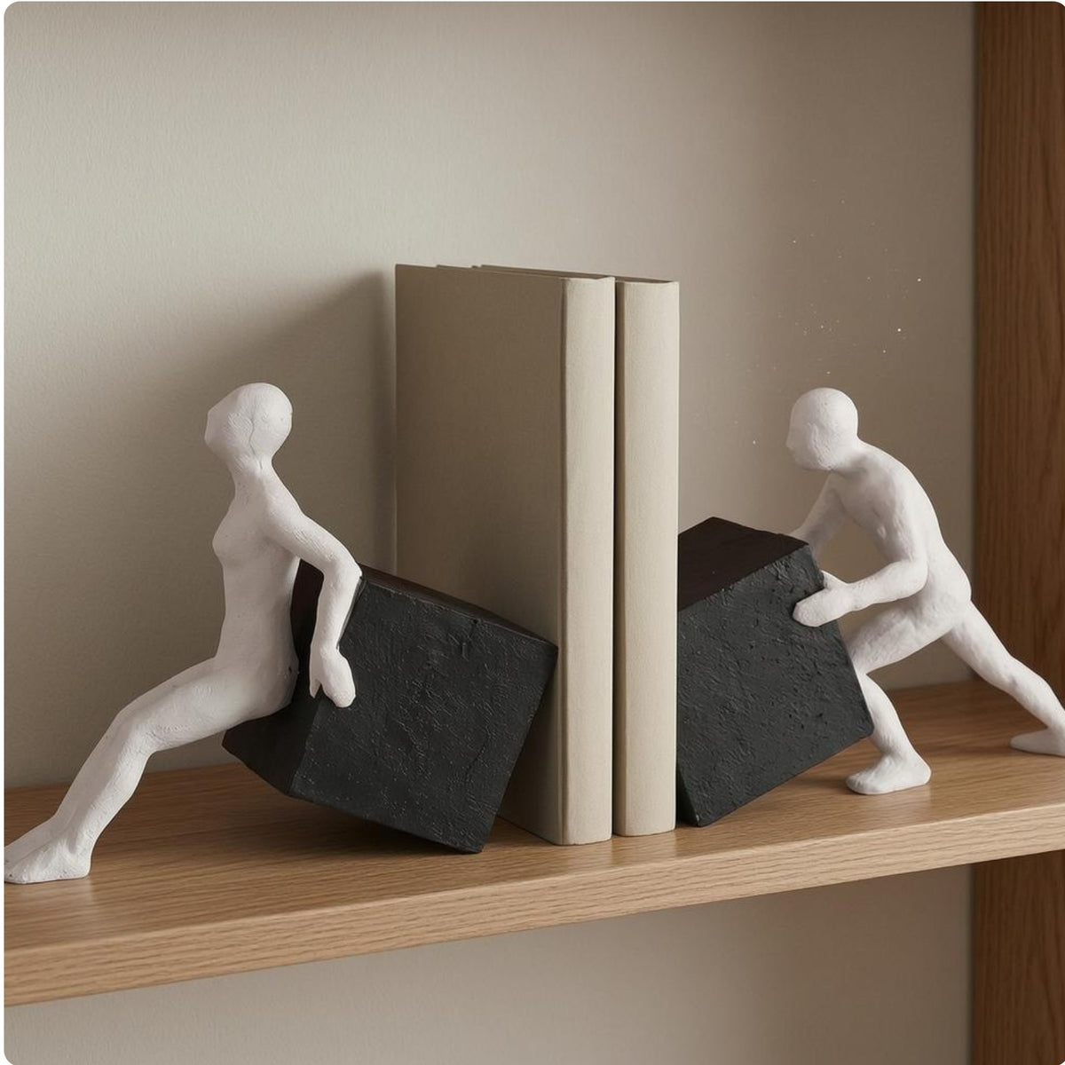 Abstract Human Bookends Decorative Home Decor for Office Desk