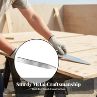 10 Pieces Concrete Form Stake Anti-Rust Coating V-Head Concrete Stake Flat Metal Form Pin Pre-Drilled Holes Formwork Accessory