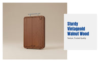Sturdy Walnut Antibacterial Cutting Board, Food Grade, Double-Sided, Microbial Resistant, Kitchen Chopping Board