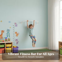 Indoor Outdoor Use Wall Mounted Pull up Bar Heavy Duty Wall Mount Workout Bar High Weight Capacity Home Workout Station Reinforced Support for Children, Athletes, Bodybuilders, Strength Training, Calisthenics, Garage