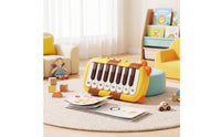 Toy Piano with Songbook Compact Kids Keyboard Piano Kids Keyboard Educational Instrument Portable for Toddlers, Home, Preschool