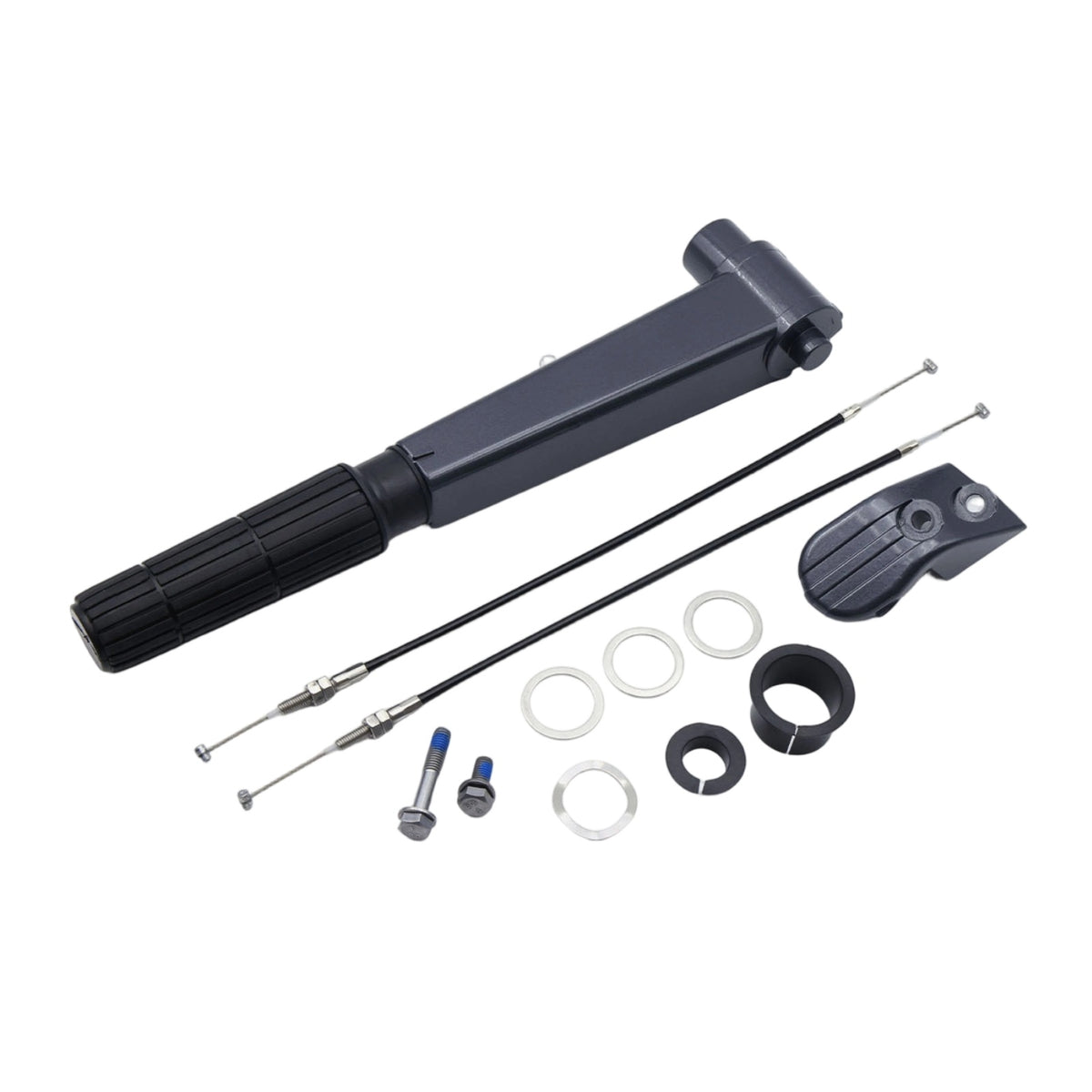 Steering Handle with Cable Sturdy Handle with Cables Ribbed for Marine Maintenance