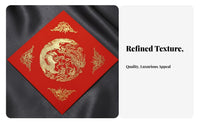 Red Xuan Paper Square, Blank Couplet, Fu Chun, Handwriting, Festive