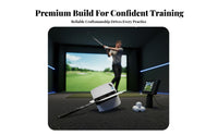 Develops Muscle Memory Golf Wind Swing Coach V-Shape Design Golf Swing Fan Easy Assembly for Beginners, Indoor, Home, Driving Range