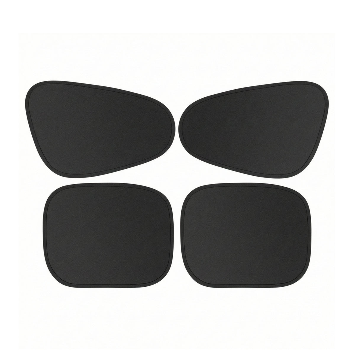 4 Pieces Easy to Install Car Side Window Sun Shade Opaque Car Window Screen Complete Blackout Panel Protection for Commuters