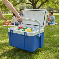 Portable Insulated Cooler Box for Outdoor Picnics, Camping, and Car Travel - Large Capacity Food and Beverage Storage