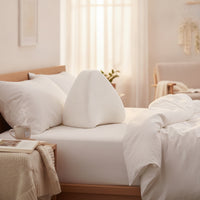 Ergonomic Contoured Leg Pillow Orthopedic Leg and Knee Pillow Washable Removable for Side Sleepers, Sleeping