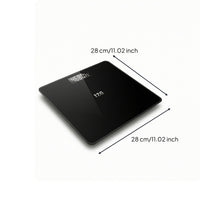 Body Weight Scale with Glass Surface Square Digital Body Weight Scale Rounded Corners Stable for Home Gym, Dorm Room