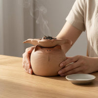 Tea Heating Warmer Multi-Functional Ceramic Tea Warmer Matte Burner-Style Vessel for Table