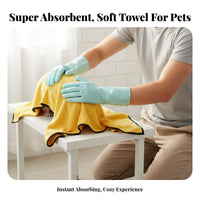 Lint-Non-Shedding Absorbent Pet Towel Thickened Pet Bath Towel Soft and Skin-Friendly for Professional Groomers, Bathtime, Grooming