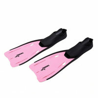 Soft Foot Pocket Snorkeling Fins Streamlined Long Blade Fins Molded Surface