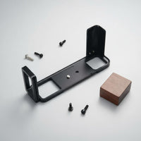 Camera L-Plate Wood Handle Ergonomic Design Wooden Grip L-Bracket Wood Grip Camera Handle Complete Accessibility to Ports