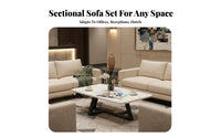 Modern Design Multi-Piece Seating Group Comfortable Cushioning Sofa and Armchair Set long-lasting Construction Commercial Furniture sturdy Frame for Visitors, Office Managers, Business Owners, Reception Area, Lobby, Lounge, Waiting Room