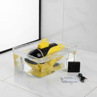 Waterproof Wireless Control Underwater Vessel Toy Auto Power-Stop Mini RC Underwater Vessel for Children, Pool, Bathtub