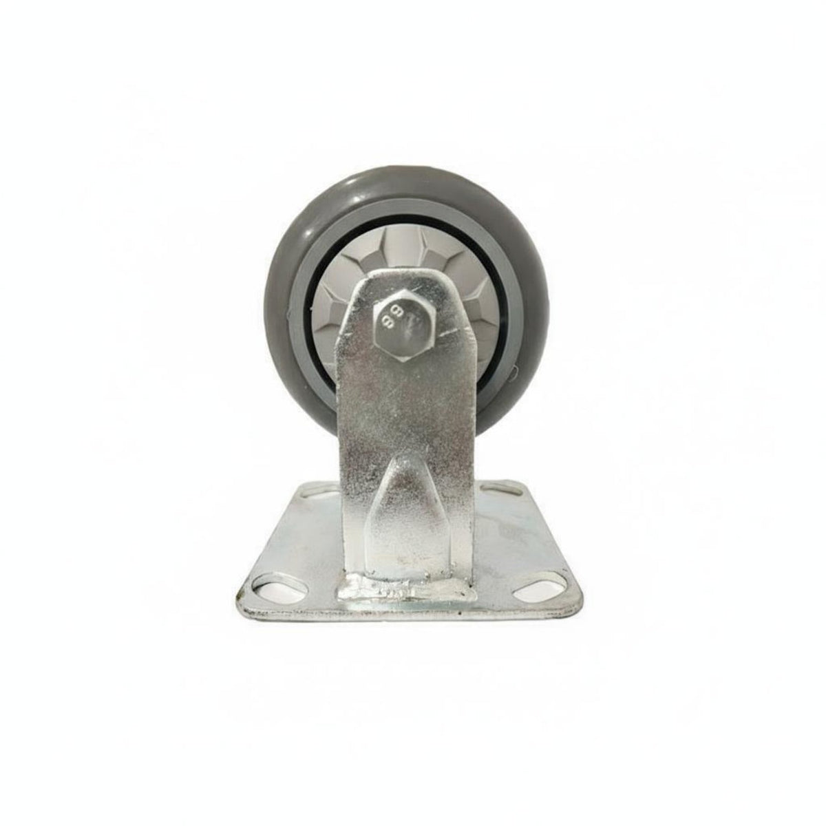 Quiet Rolling TPR Rubber Wheel Non-Marking Heavy Duty Caster Wheels Floor Friendly for Warehouse Employees, Factory Workers, Workshop