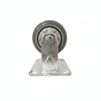 Quiet Rolling TPR Rubber Wheel Non-Marking Heavy Duty Caster Wheels Floor Friendly for Warehouse Employees, Factory Workers, Workshop