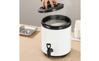 Commercial Milk Tea Container Leak-Resistant Design Insulated Beverage Dispenser with Spigot Portable Hot and Cold Drink Barrel for Caterers