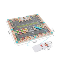 Fine Movement Skills Development Attractive Alphabet Maze Hand-Eye Coordination Color and Number Sorting Toy Learn Through Play