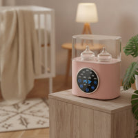Multifunctional Baby Bottle Warmer with Digital Display Fast Heating Electric Bottle Warmer Countertop Appliance Automatic Shut-off for Parents, Nursery, Kitchen