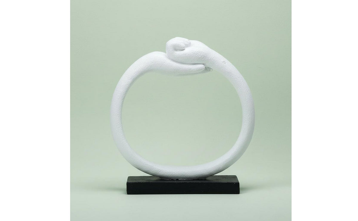 Resin Hand Figurine Creative Decor Finger Sculpture Textured Finish for Entryway