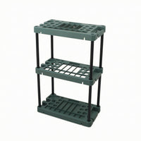 3 Tier Garden Tool Rack Heavy-Duty Garden Tool Organizer Freestanding Space-Saving for Gardeners, Homeowners, Shed, Garage, Utility Room, Balcony