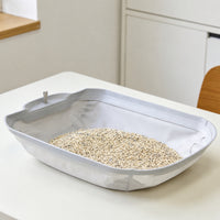 Raised Edges Cat Litter Box Cushion Stitched Seams Soft Litter Liner