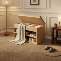 Entryway Shoe Changing Bench Large Capacity Home Furniture for Hallway, Mudroom