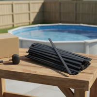 45 Pieces Pool Liner Coping Strip Waterproof Pool Liner Coping Strips for DIYers