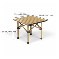 Easy Setup Camping Table Chairs Set Lightweight Folding Camp Table Sturdy for Market Stall
