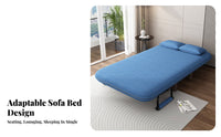 Foldable Design Fold-out Loveseat Bed Multi-Functional Pull-out Floor Sleeper Space-Saving Convertible Couch Easy Setup for Apartment Dwellers, Students, Small Areas, Living Room, Balcony, Home Office
