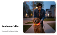 LED Dog High Visibility Glowing Adjustable Size Glowing Dog for Cat Owners, Night Walking, Outdoors, Outdoor