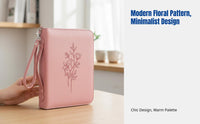 PU Leather Book Sleeve, Notebook Bag, Fastener Protective Case, Minimalist Handbag, Multi-Compartment Organizer