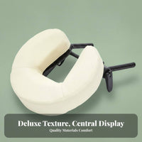 Portable U-Shaped Headrest Foldable Portable Massage Headrest Space-Saving Adjustable Face Cradle for Home Users, Adults, Beauty Salon, Spa, Bedroom