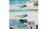 Molded Mermaid Tail Monofin Streamlined Monofin with Heel Strap Comfortable Swim Fin with Foot Pocket Stable for Swimmers