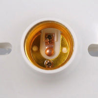 Ceiling Light with Ceiling Rose for Pendant Light, E27 Lamp Holder for Living Room, Plastic Bulb Holder with Screw Fixing, 220V Ceiling Mount