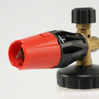 Car Cleaning Foam Sprayer for Professional Car Wash, High Pressure Foam Lance with Copper and Brass Nozzle, 346*165*135mm White Bottle, 1 Pack