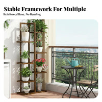 European design Multi-Tier A-Frame Stand Floor-Standing Plant Rack Space-Saving Flower Shelf Stable Base for Gardeners, Homeowners, Apartment Dwellers, Living Room, Balcony, Bedroom, Corner Spaces