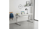 Child-Safe Design Kids Study Desk and Chair Set Built-in Bag Hook Height Adjustable Study Desk Solid Wood Core Children's Writing Table with Storage Detachable Hutch for Students, Homeschooling