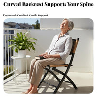 Foldable Design Woven Folding Recliner Adjustable spinerest Lounge Chair Eron the movenomic Support Reclining Seat Includes Head Pillow for Homeowners, Office Workers, Balcony, Living Room, Bedroom, Beach