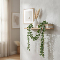 Round Leafed Vine Looking Fake Hanging Eucalyptus Realistic Look Decorative Greenery for Photography Styling