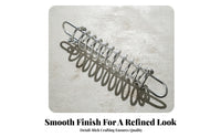 Stainless Steel Coil Spring Absorber Silver Finish Spring Shock Absorber Cylindrical Damping System Damper Looped Ends
