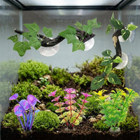 5 Piece Reptile Hide with Climbing Surfaces, Realistic Crested Gecko Tank Accessories, Moisture-Resistant Jungle Vivarium Decor