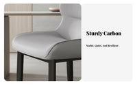 Upholstered Side Chair Modern Design Dining Seating Padded Seat Padding Ergonomic Backrest for Interior Decorators