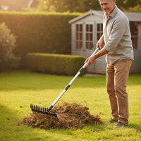 Multi-Functional Thatching Rake Easy Assembly Thatch Rake Ergonomic Design for Gardeners
