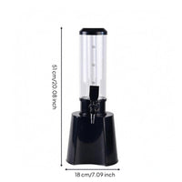Beer Dispenser  Easy to Clean Beverage Container  Smooth Pour Tabletop Drink Dispenser