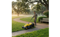 1200W Electric Lawn Mower 13-Inch Four-Wheel Mower Reinforced Base Garden Tool 220V