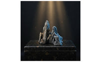 Aquatic Fishbowl Rock Retreat Lightweight Aquatic Fishbowl Rock Decoration Resin Rockery Decoration Portable Artificial Mountain