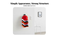 Baseball Cap Organizer Wall Mount Twofold Installation for Closets